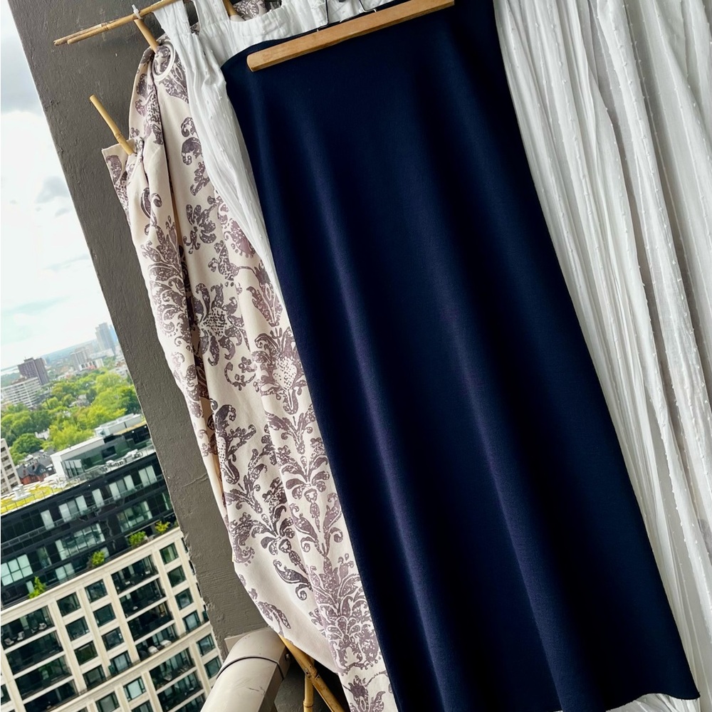 Philosophy di Alberta Ferretti Deep Blue Pencil Skirt